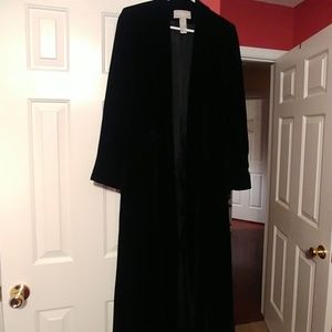 Full-length Liz Claiborne velvet coat